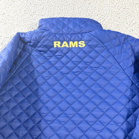 G III 4Her Los Angeles Rams Jacket Womens Small‎ Blue Quilted Full Zip New - Picture 10 of 10